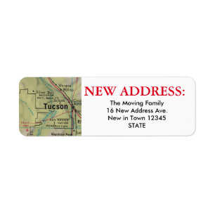 Tucson New Address Label