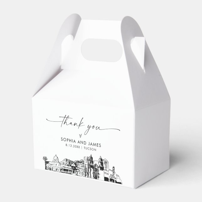 Tucson Wedding Personalisiert Favor Box Geschenkschachtel (Vorderseite)