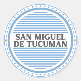 Tucumán City Pride Emblem – Argentine Identity Runder Aufkleber