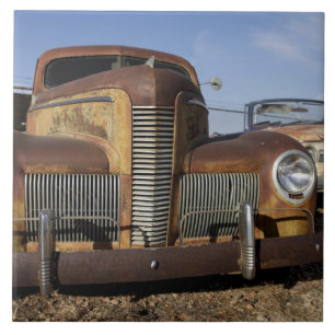 Tucumcari, New Mexico, Vereinigte Staaten. Route 6 Fliese