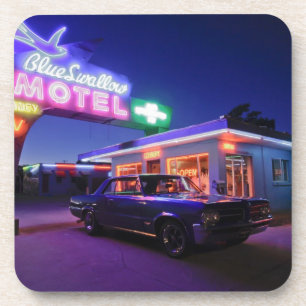 Tucumcari, New Mexico, Vereinigte Staaten. Route 6 Getränkeuntersetzer