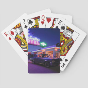 Tucumcari, New Mexico, Vereinigte Staaten. Route 6 Spielkarten