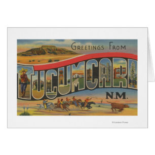 Tucumcari, New Mexiko - große Buchstabe-Szenen