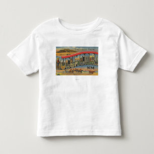 Tucumcari, New Mexiko - große Buchstabe-Szenen Kleinkind T-shirt