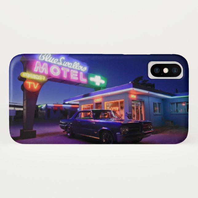 Tucumcari, New Mexiko, Vereinigte Staaten. Weg 66 Case-Mate iPhone Hülle (Rückseite (Horizontal))