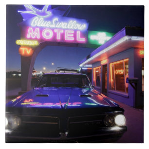 Tucumcari, New Mexiko, Vereinigte Staaten. Weg 66 Fliese