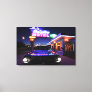 Tucumcari, New Mexiko, Vereinigte Staaten. Weg 66 Leinwanddruck