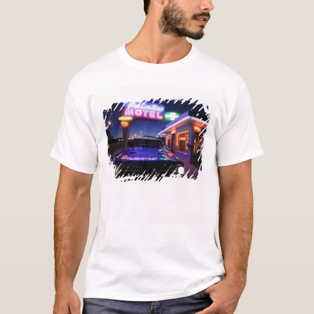 Tucumcari, New Mexiko, Vereinigte Staaten. Weg 66 T-Shirt (Vorderseite)