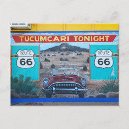 Tucumcari Tonight Mural, Route 66, New Mexico Postkarte