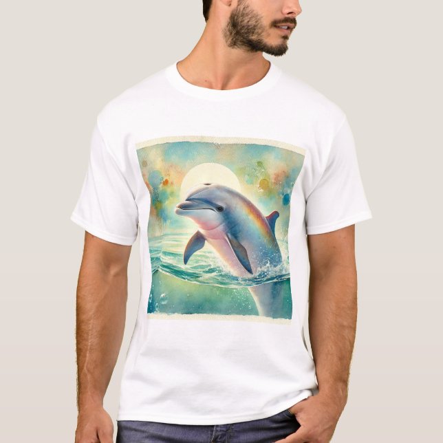 Tucuxi dolphin in the river 130924AREF115 - Waterc T-Shirt (Vorderseite)
