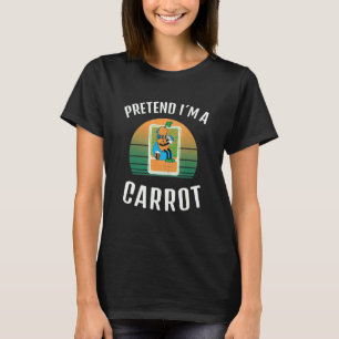 Tüdel ich bin ein Karotten-Veganer-Halloween-Kostü T-Shirt