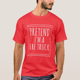Tüdelü Feuerwehrauto Halloween-Kostenfest-Party F T-Shirt