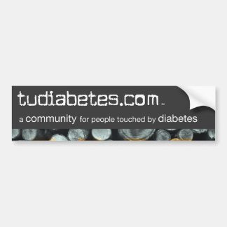 TuDiabetes.com-Autoaufkleber |Grey Line| Autoaufkleber
