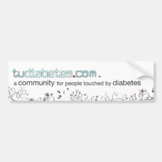 TuDiabetes.com-FarbAutoaufkleber |White Line| Autoaufkleber