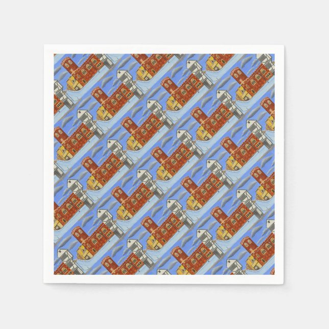 Tudor House in Exeter Serviette (Vorderseite)