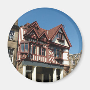 Tudor oak frame Gebäude, Edinburgh, Schottland Magnet