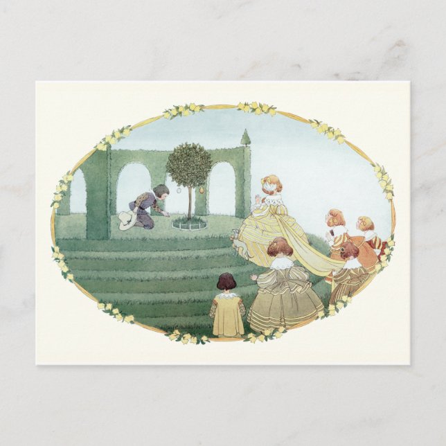 Tudor Princess and Maid von H. Willebeek Le Mair Postkarte (Vorderseite)