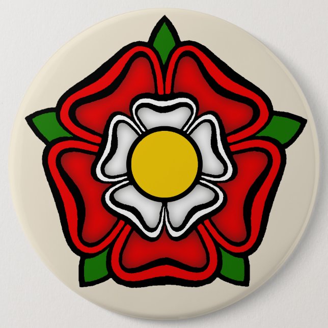 Tudor Rose England, Emblem der Royalty Button (Vorderseite)