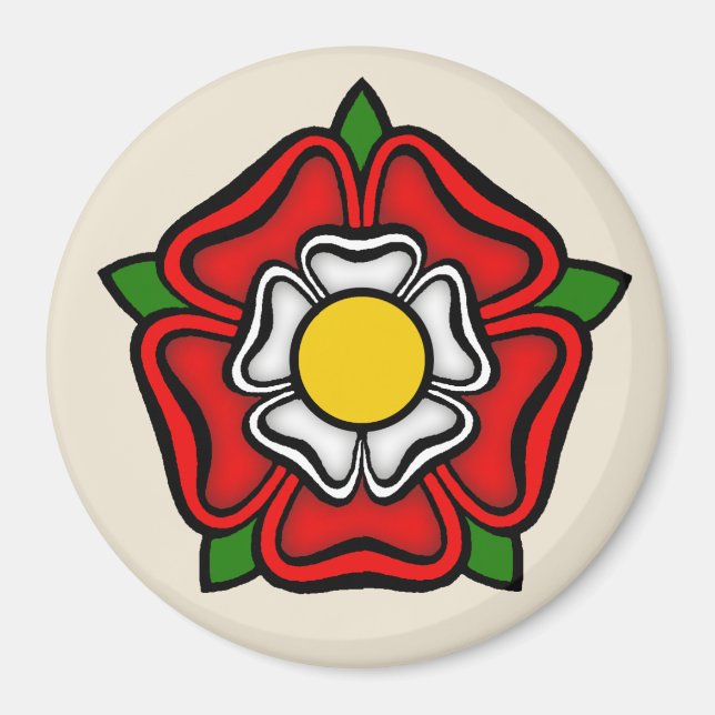 Tudor Rose England, Emblem der Royalty Magnet (Vorne)