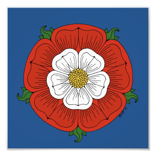 Tudor Rose Fotodruck (Vorne)