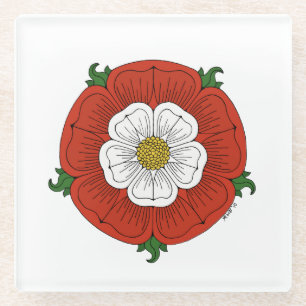 Tudor Rose Glasuntersetzer