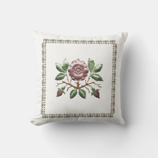 Tudor Rose Pillow Kissen (Vorderseite)