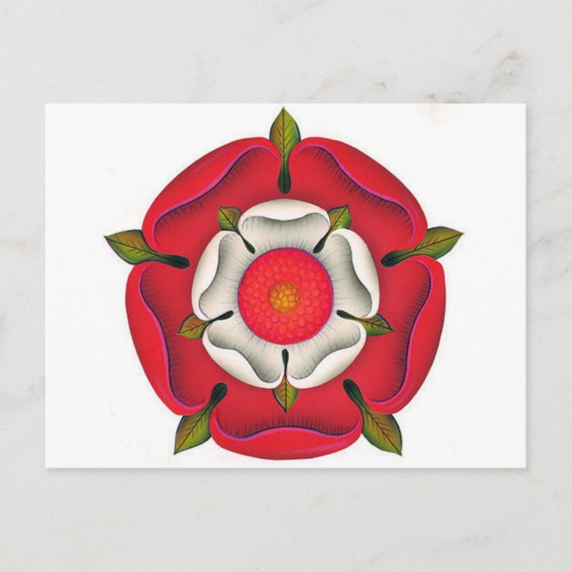 Tudor Rose Postkarte (Vorderseite)