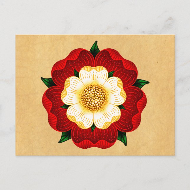 Tudor Rose Postkarte (Vorderseite)