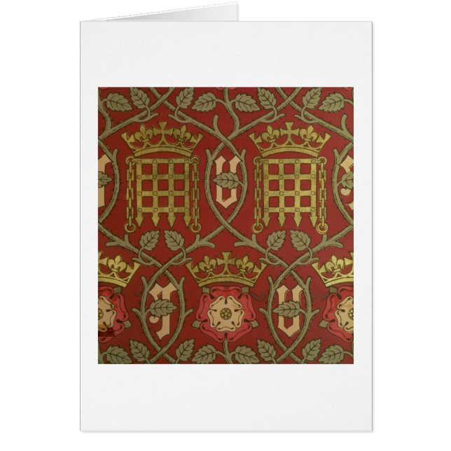 "Tudor Rose", Wiedergabetapete entwarf durch S (Vorne)