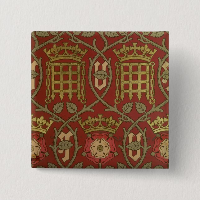 "Tudor Rose", Wiedergabetapete entwarf durch S Button (Vorderseite)