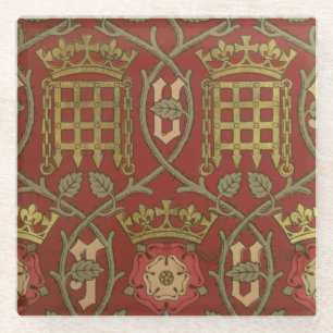 "Tudor Rose", Wiedergabetapete entwarf durch S Glasuntersetzer