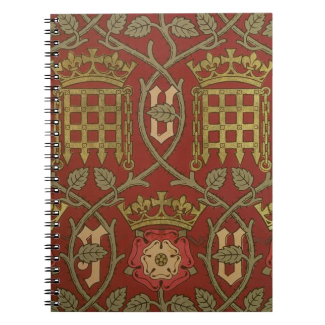 "Tudor Rose", Wiedergabetapete entwarf durch S Notizblock (Vorderseite)