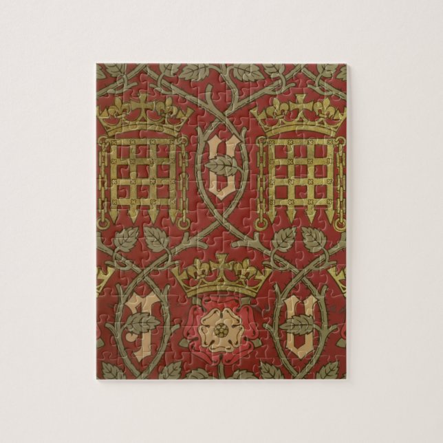 "Tudor Rose", Wiedergabetapete entwarf durch S Puzzle (Vertikal)