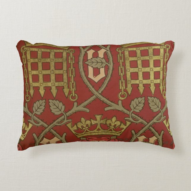 "Tudor Rose", Wiedergabetapete entwarf durch S Zierkissen (Vorderseite)