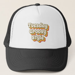 Tuesday Groovy Style 70er Retro Design Truckerkappe