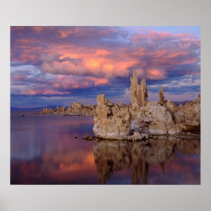Tufa-Formationen am Mono Lake Poster