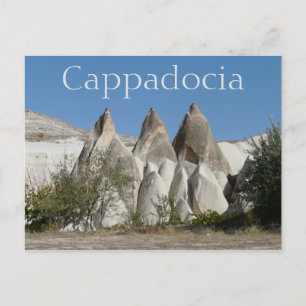 Tufa Rock Formationen, Kappadokien, Türkei Postkarte