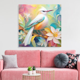 Tufed Golden Rumped Fantasy Bird Leinwanddruck