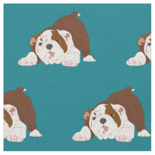 Tuff-Welpen-spielerischer Bulldoggen-Welpe Stoff