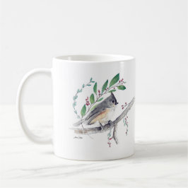 Tufted Titmouse Bird Art Coffee Tasse