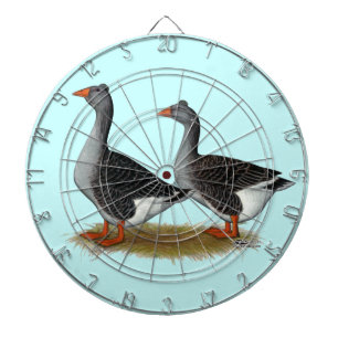 Tufted Toulouse Geese Dartscheibe