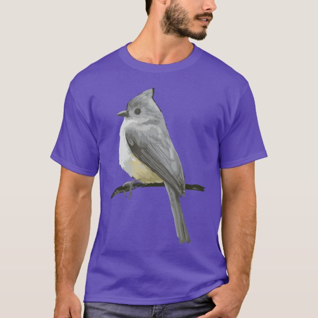 Tufteditmouse Bird Freunde T-Shirt (Vorderseite)