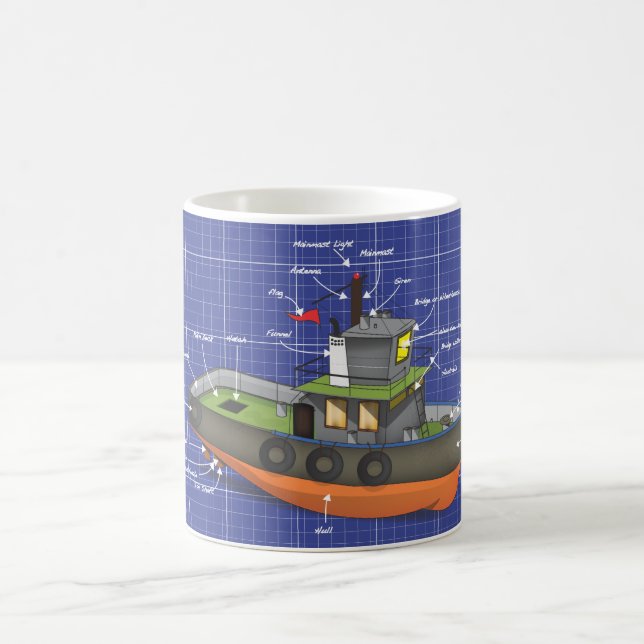 Tug-Boot Kaffeetasse (Mittel)