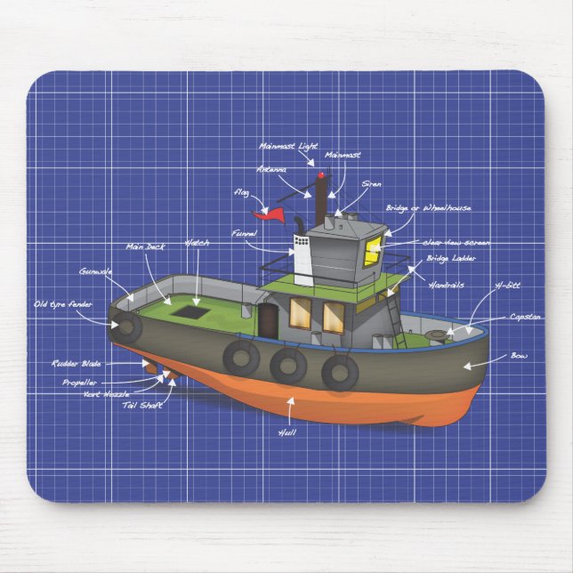 Tug-Boot Mousepad (Vorne)