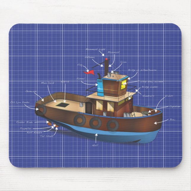 Tug-Boot Mousepad (Vorne)
