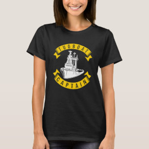 Tug-Bootskapitän Bootfahren Vintage Frauen Männer T-Shirt