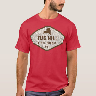 Tug Hill Staat Forest New York Tree Log Texture Wo T-Shirt