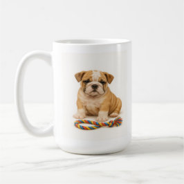 Tug Leben - Bulldog Pup mit Attitude Kaffeetasse