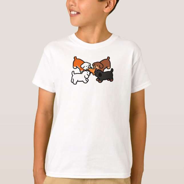 Tug o War Dogs T-Shirt (Vorderseite)