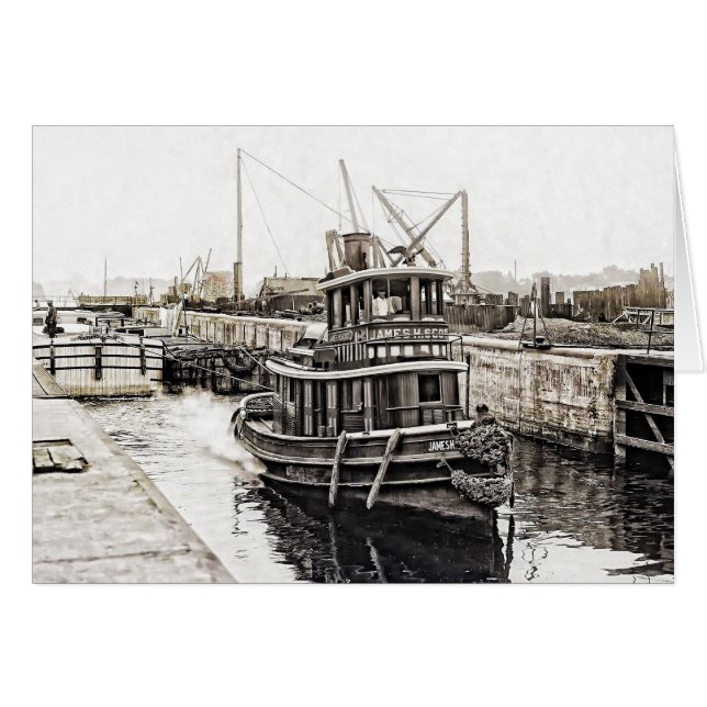 Tug und Barges 1915 (Vorderseite (Horizontal))